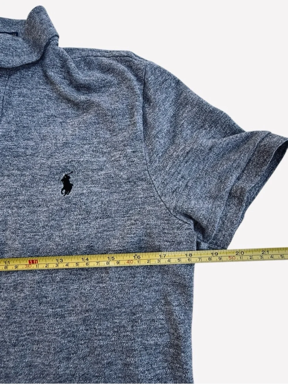 Polo Ralph Lauren Heather Gray Polo Sized Medium Custom Slim Fit